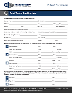 Thumbneal view of MFR Fast Track Application